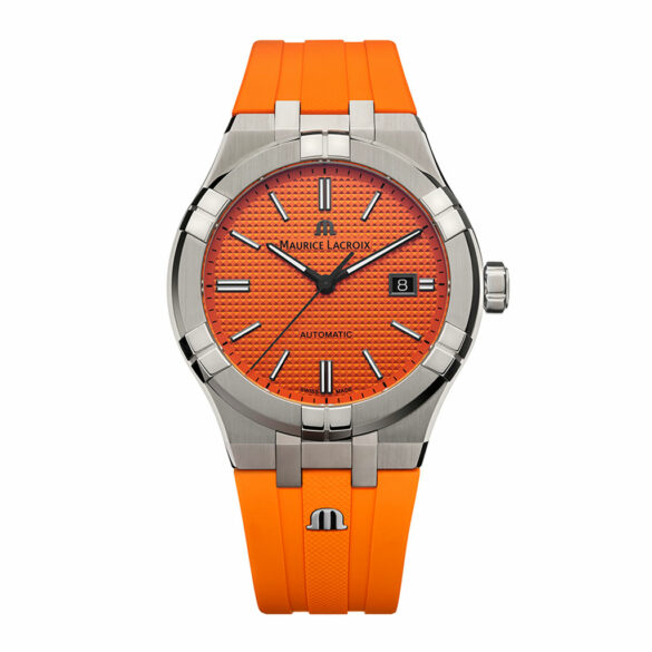 Maurice Lacroix Aikon Automatic Limited Summer Edition ref. AI6008-SS00F-530-E rubber